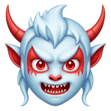 Cute freezing devil sticker