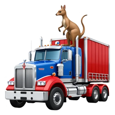 W900 Kenworth with Boxing Kangaroo sticker