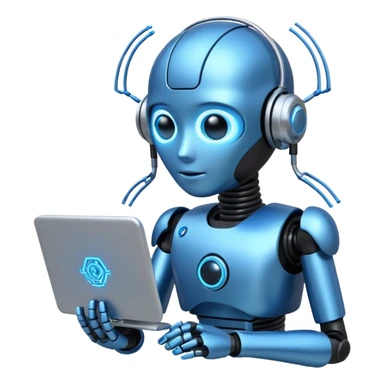 Create for me an image or emoji when an AI comes & changes the world of search engines. sticker