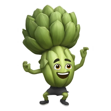 Dancing artichoke’s  sticker