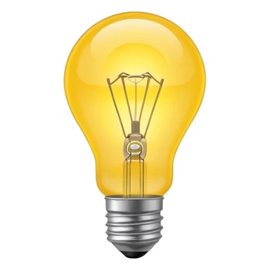 create a light-bulb that illustrates an "idea" sticker