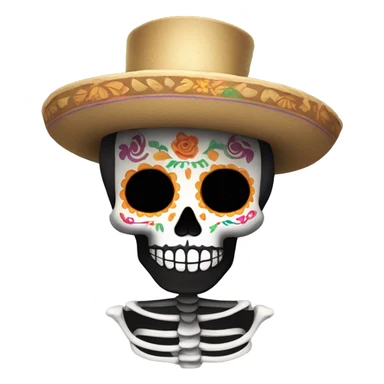 Dia de Los muertos skelton sticker