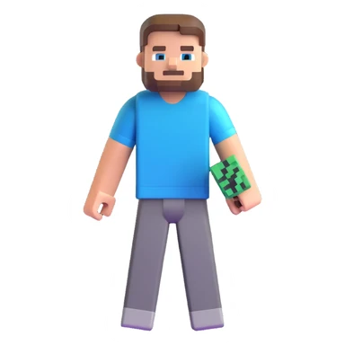 Minecraft Steve character sticker
