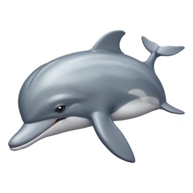 Dolphin being sick sticker