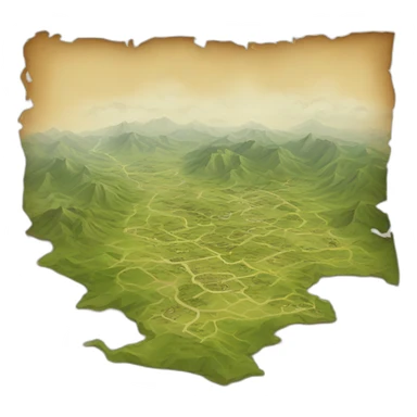 old geographic map sticker