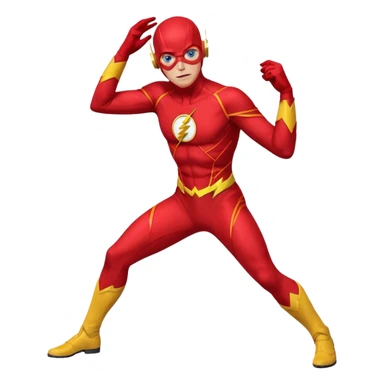 The Flash with blue eyes sticker