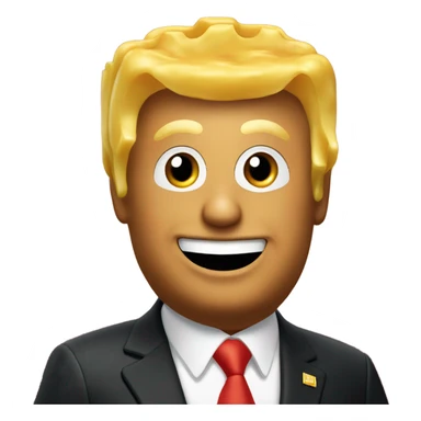 Trump holding McDonald’s French fries sticker