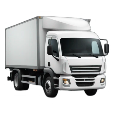 camion transporte logistica cabrero blanco sticker