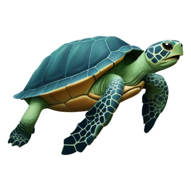 Une tortue sur un cœur  sticker