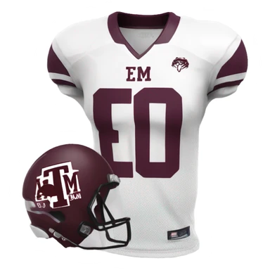 Texas A&M football jersey sticker
