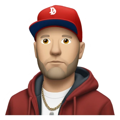 Fred durst from 1999 with a red backwards newera branded hat sticker