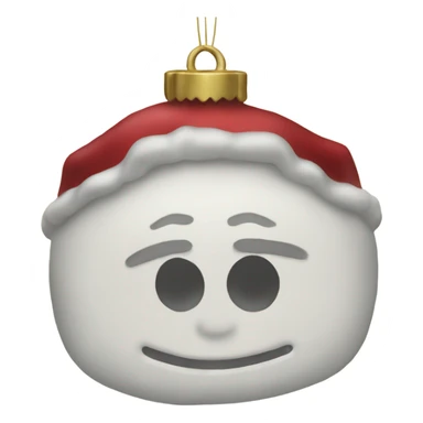 old Christmas ornament  sticker