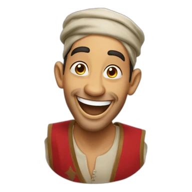 Morocco dude laughing out loud sticker