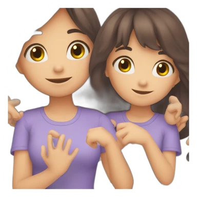 Cœur avec les mains sticker