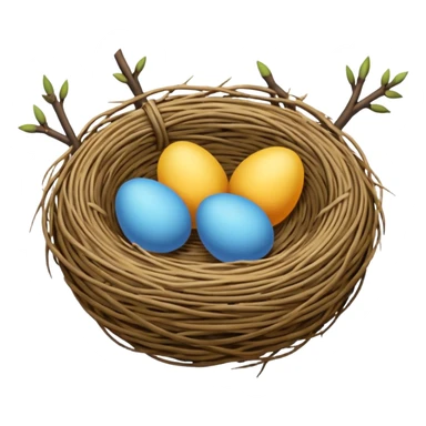 nest, negative:eggs sticker