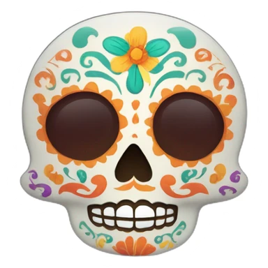 día de los muertos mexican ornament sticker