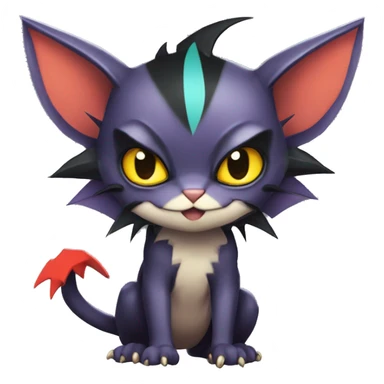  Kawaii Edgy Cool Beautiful Noivern-Nargacuga-Litten-Bat-Cat full body sticker