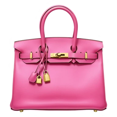hermes birkin bright bubblegum pink bag gold hardware sticker
