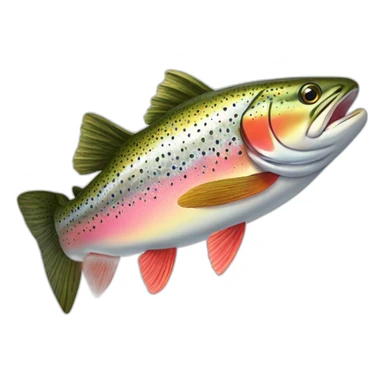 rainbow-trout-side-view sticker