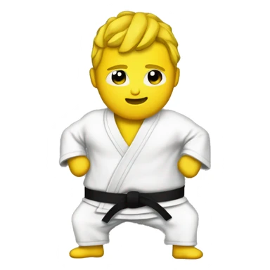 ceinture jaune judo sticker