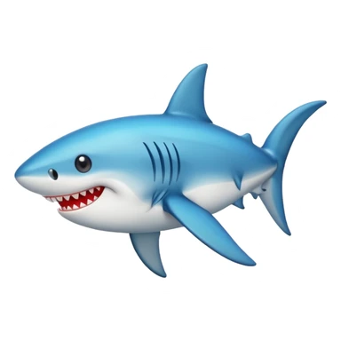 Tiburón con ojos de corazon sticker