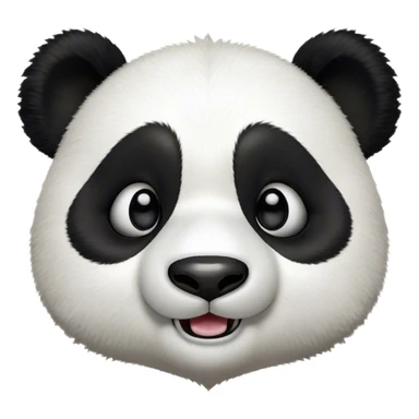 Cinematic Comical Panda Portrait Emoji, Head tilted dramatically with an exaggeratedly amused expression, featuring a striking black and white Fur with a quirky, playful expression and wide, expressive eyes filled with humorous disbelief, Simplified yet hilariously expressive features, highly detailed, glowing with a slightly sassy glow, high shine, dramatic yet playful, stylized with an air of cheeky charm, bright and endearing, soft glowing outline, capturing the essence of a spirited and over-the-top panda, so meme-worthy it feels like it could roll its eyes into internet fame instantly! sticker