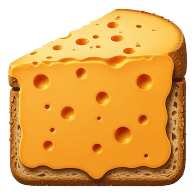 a slice of cheese to put on a bread sticker