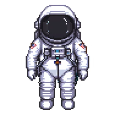 cosmonaut in space suit sticker
