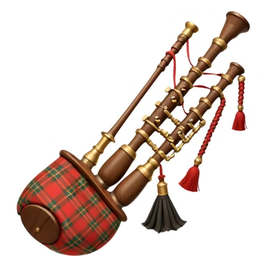 bag pipe instrument scotch sticker