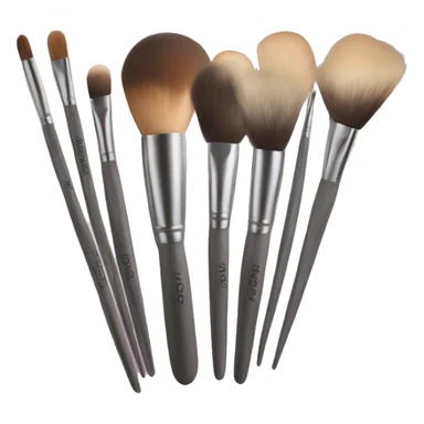 Holding make up brushes sticker