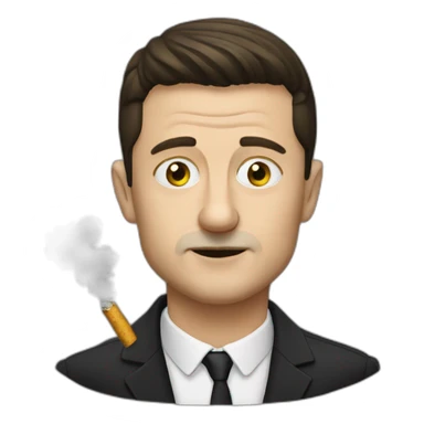 vladimir zelenskiy smoking cannabis sticker