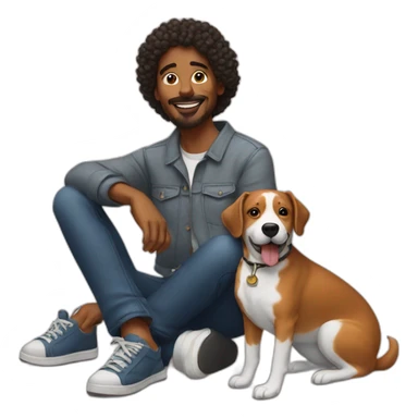 artist and dog lover sticker