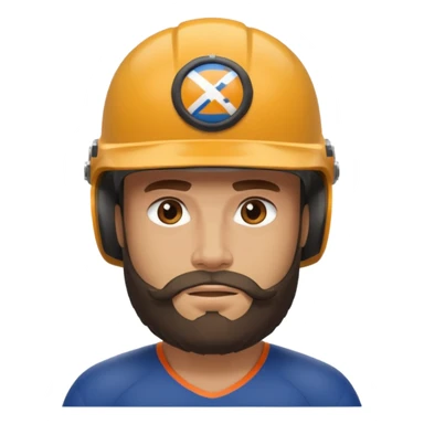 bearded athlete in helmet



















 sticker