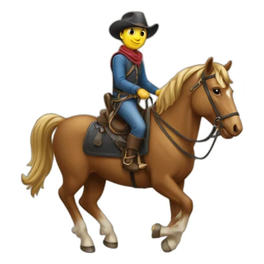 Souris sur un cheval sticker
