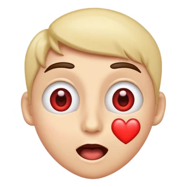 Lustful heart eyes emoji ,dramatically excited  sticker