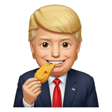 donald trump eating sticker
