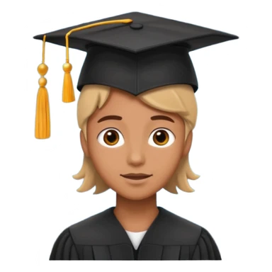 Graduation Cap in Space person sticker