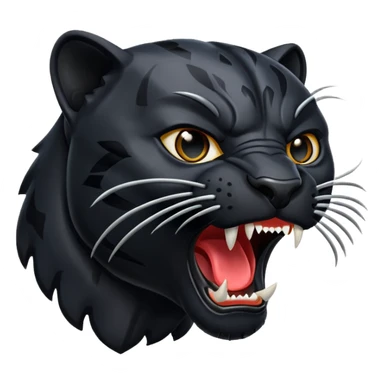 A black panther roaring. (Dangerous) sticker