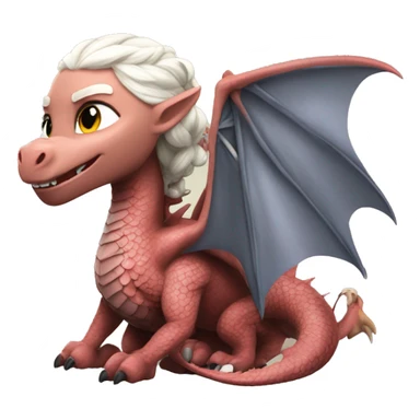 Daenerys Targaryen on a dragon sticker