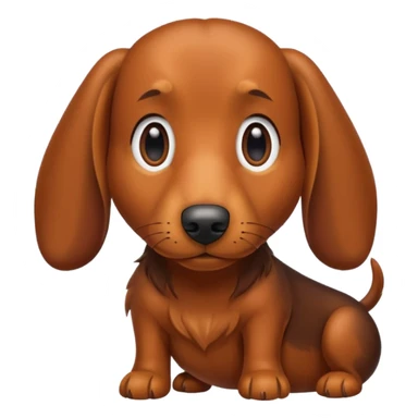 Teckel amoureux  sticker