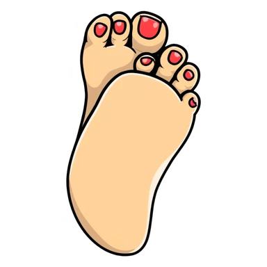 toes wide spread sticker