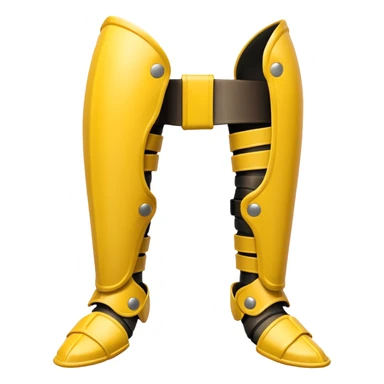 yellow predator bone leg armor sticker