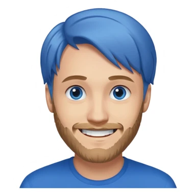 PewDiePie with blue eyes sticker
