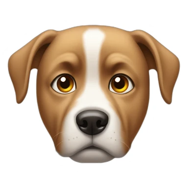 Dog with guilty eyes sticker