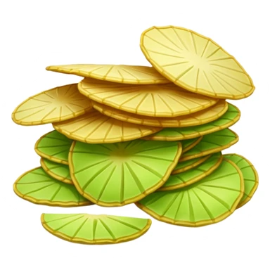 green potato chips sticker