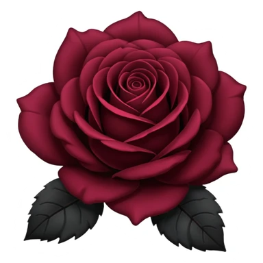 Black rose emoji sticker