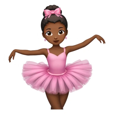 Black skin ballerina sticker