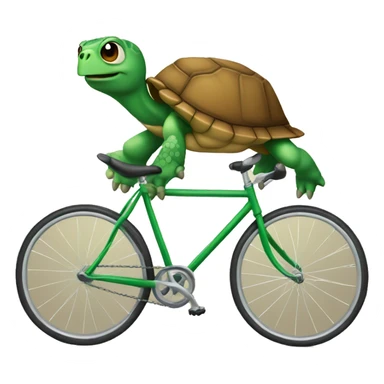 Tortuga en bicicleta  sticker