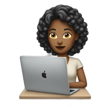 girl boss with laptop sticker