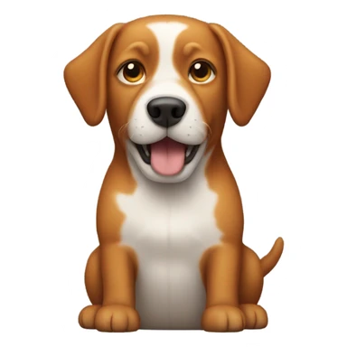 Ginger dog wearing a beanie sticker